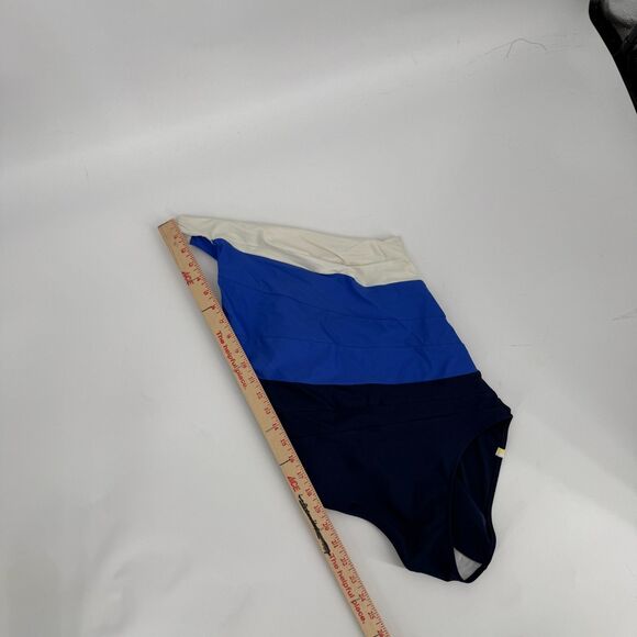 Summersalt Sidestroke Swimsuit One Piece Colorblock Blue Resort Vacation Size 8 - Picture 9 of 11